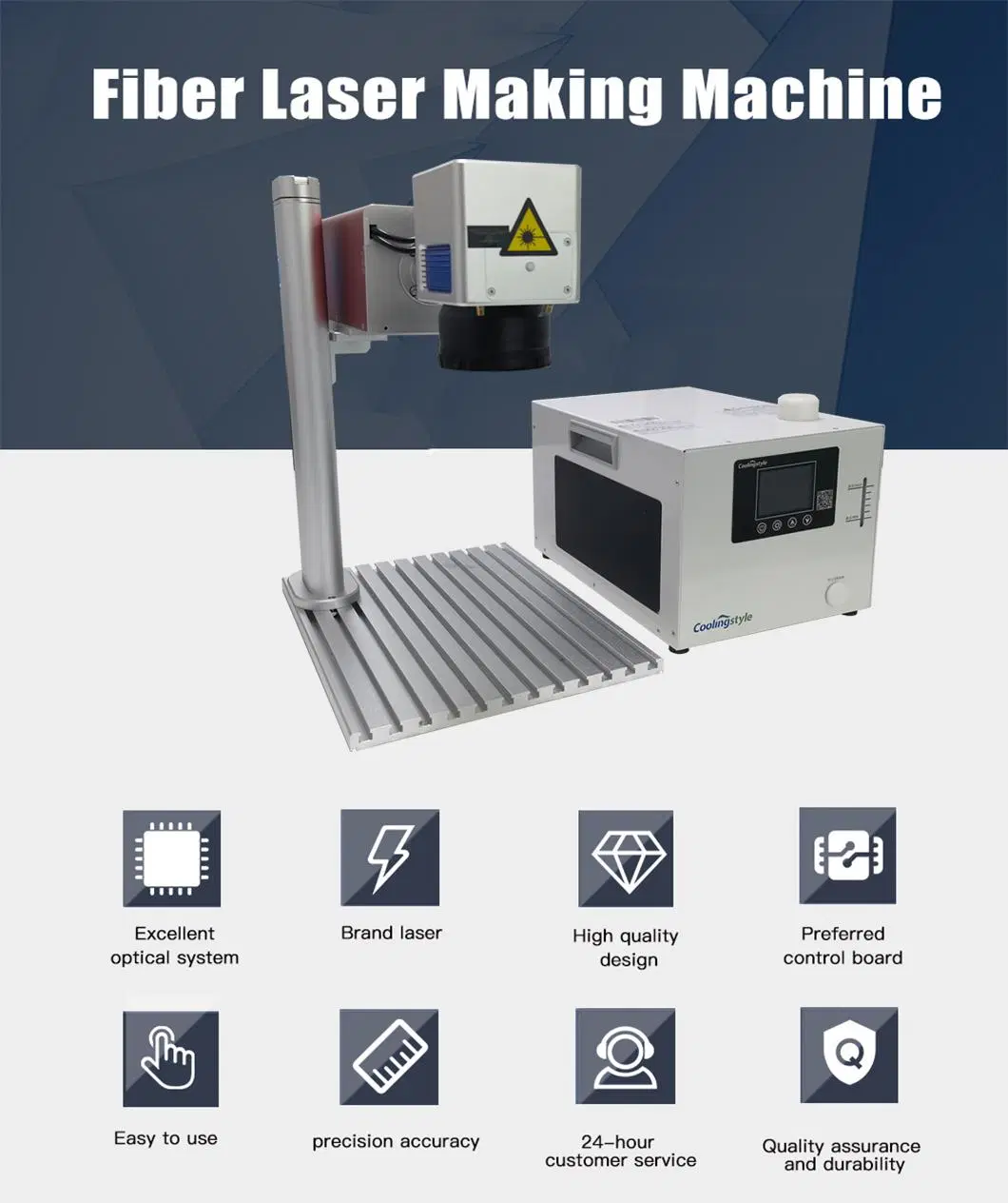 3D Focouse Split-Type Optical Fiber Marking Machine