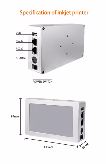 Impresora de codificación de fecha de caducidad del rodillo de tinta sólida del codificador de rollo de tinta de alta velocidad Dk1300A