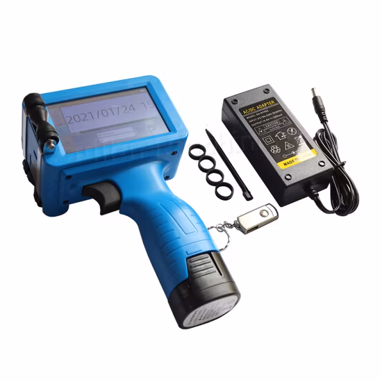 Impresora de inyección de tinta portátil inteligente con WiFi Bluetooth para código de fecha